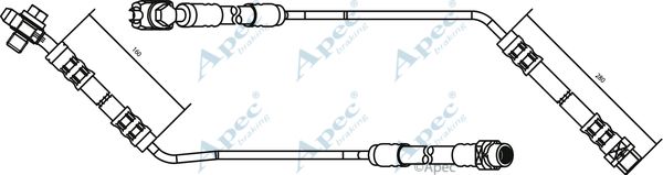 APEC BRAKING stabdžių žarnelė HOS3156